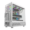 Case per computer DarkFlash DS950V con display integrato, bianco, con 6 ventole