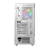 Case per computer DarkFlash DS950V con display integrato, bianco, con 6 ventole