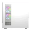 Case per computer DarkFlash DS950V con display integrato, bianco, con 6 ventole