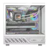 Case per computer DarkFlash DS950V con display integrato, bianco, con 6 ventole