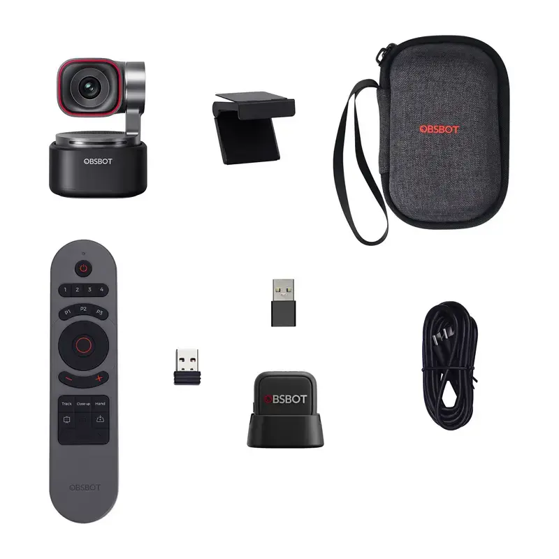 OBSBOT Tiny 3 MIC Combo — fotocamera AI con array di microfoni integrato e porta USB-C