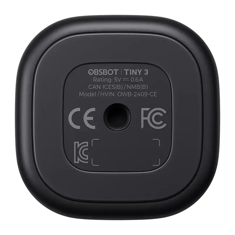 OBSBOT Tiny 3 MIC Combo — fotocamera AI con array di microfoni integrato e porta USB-C