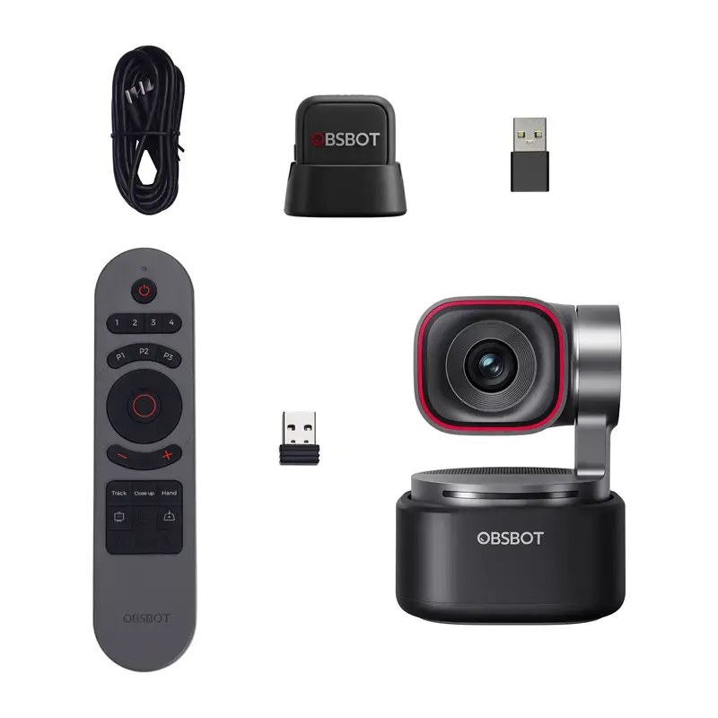 Webcam Obsbot Tiny 3 Lite con telecomando e microfono integrato