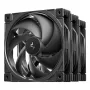 DeepCool FD12 V2 3IN1 ventola per case da 120 mm, confezione da 3, nero (R-FD12V2-BKNPN3-G)