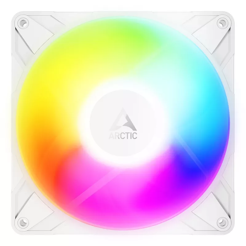 ARCTIC Freezer P14 Pro Reverse A-RGB (White) - confezione da 3 - ventola A-RGB PWM da 140 mm con splitter per cavi