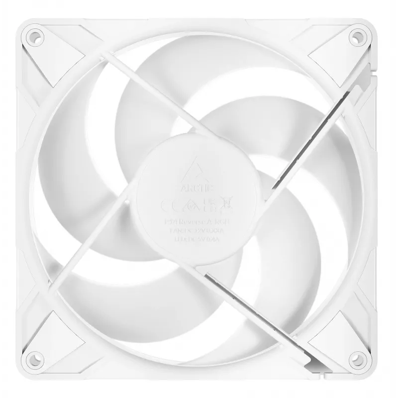 ARCTIC Freezer P14 Pro Reverse A-RGB (White) - confezione da 3 - ventola A-RGB PWM da 140 mm con splitter per cavi
