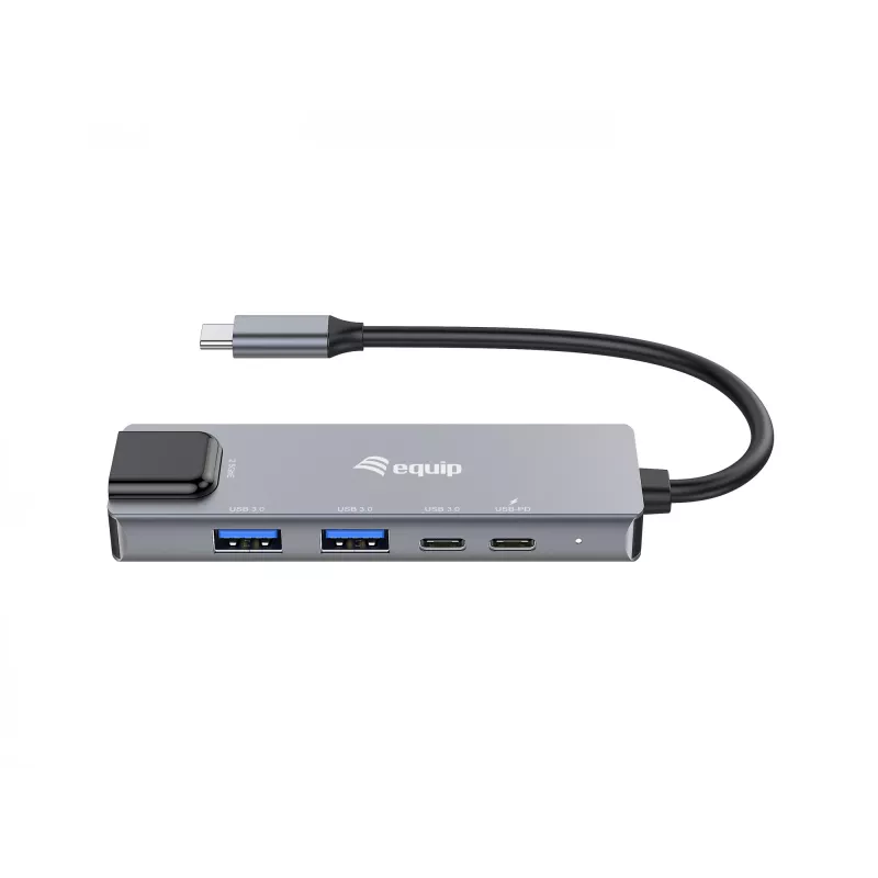 Equip adattatore multifunzione 5-in-1, 2,5GbE, USB-A x 2, USB-C x 1, USB-C, 100W USB PD