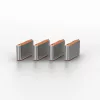Blocco porte USB Type-C Lindy (senza chiave) – confezione da 10, arancione
