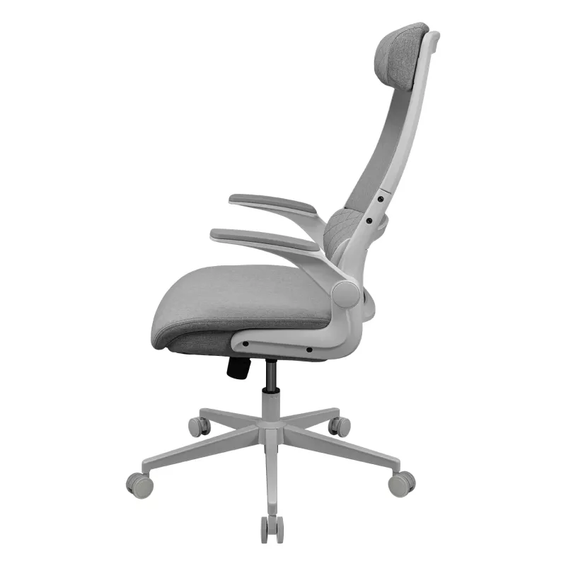Sedia da ufficio/gaming Cougar Stryder — tessuto, bianco; larghezza 710 mm, profondità 675 mm, altezza min. 115 cm