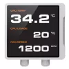 Dissipatore a liquido per CPU all-in-one Cougar Poseidon Vistek Pro 240, ARGB, ventola da 120 mm, bianco