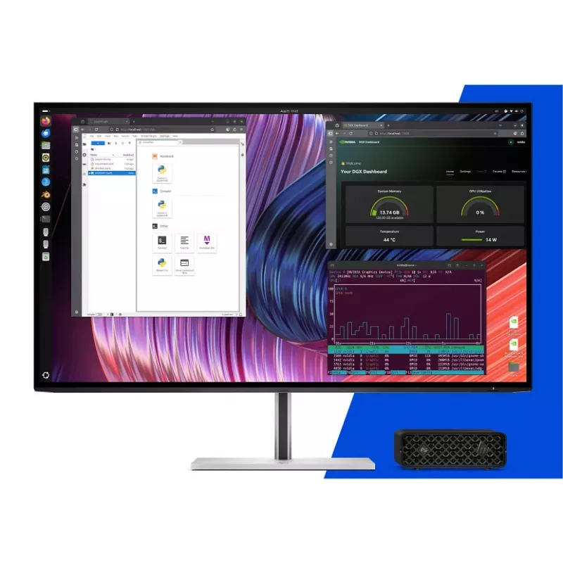 HP ZGX Nano G1n AI GB10 128 GB LPDDR5x-SDRAM 4 TB SSD Linux Mini PC workstation AI workstation, AI PC nero