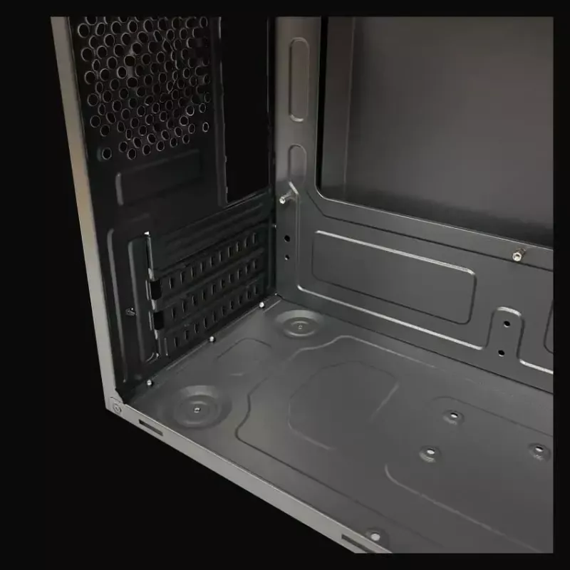 Case PC Micro Tower LC-Power 2004MB-V3, Micro-ATX/Mini-ITX, nero, alimentatore in alto, supporta 2×3,5