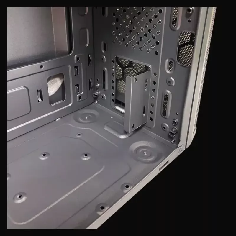 Case PC Micro Tower LC-Power 2004MB-V3, Micro-ATX/Mini-ITX, nero, alimentatore in alto, supporta 2×3,5