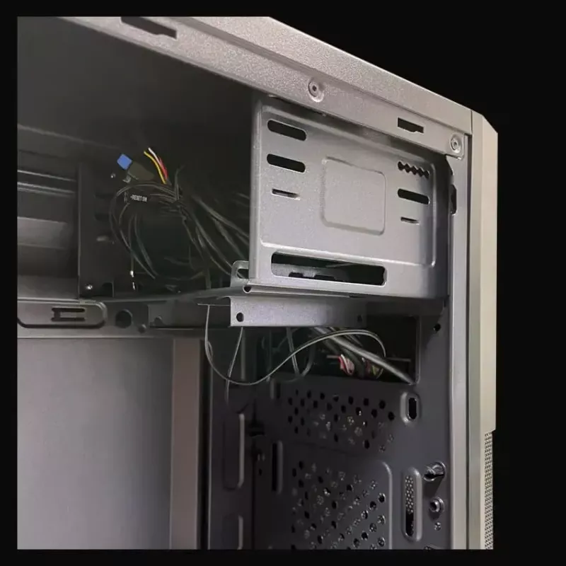Case PC Micro Tower LC-Power 2004MB-V3, Micro-ATX/Mini-ITX, nero, alimentatore in alto, supporta 2×3,5