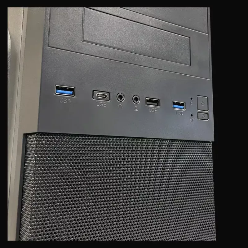 Case PC Micro Tower LC-Power 2004MB-V3, Micro-ATX/Mini-ITX, nero, alimentatore in alto, supporta 2×3,5
