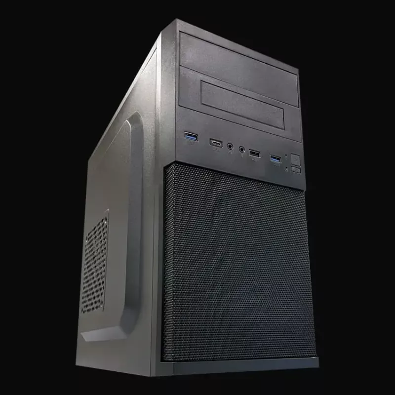 Case PC Micro Tower LC-Power 2004MB-V3, Micro-ATX/Mini-ITX, nero, alimentatore in alto, supporta 2×3,5