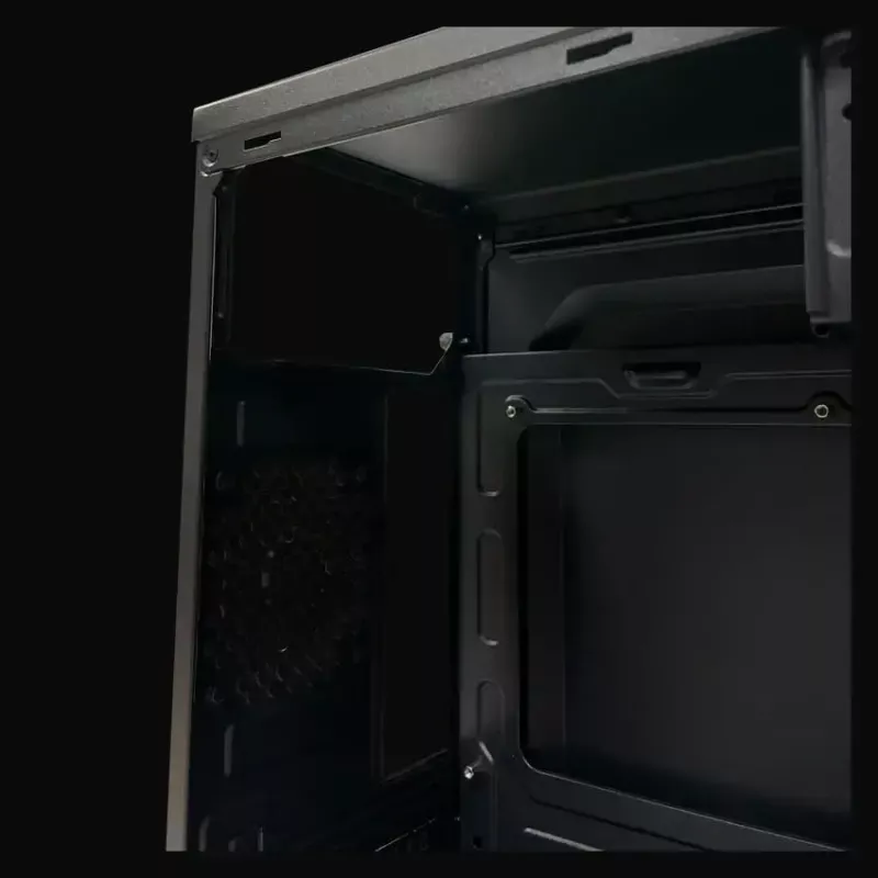 Case PC Micro Tower LC-Power 2004MB-V3, Micro-ATX/Mini-ITX, nero, alimentatore in alto, supporta 2×3,5