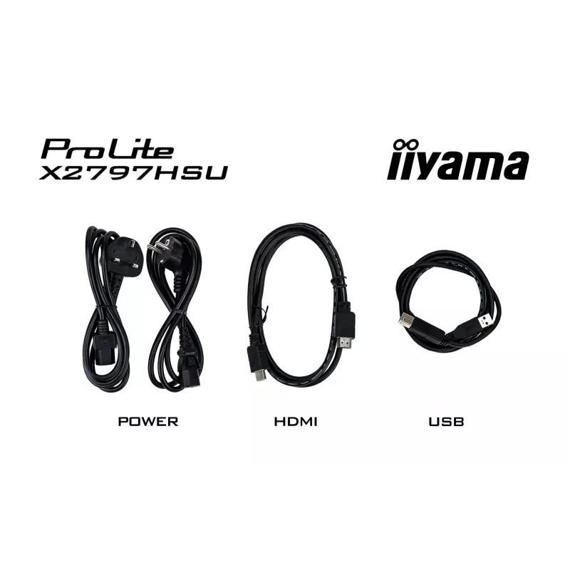 Monitor per computer IIYAMA ProLite X2797HSU-B1 27 inch (68,6 cm) Full HD 1920×1080 LED opaco 4 ms USB 3.2 Gen 1 altoparlanti VESA nero