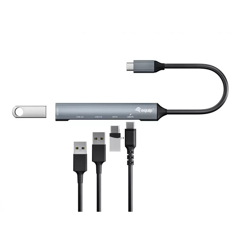 Equip Hub USB 3.0/2.0 a 5 porte con USB-C PD