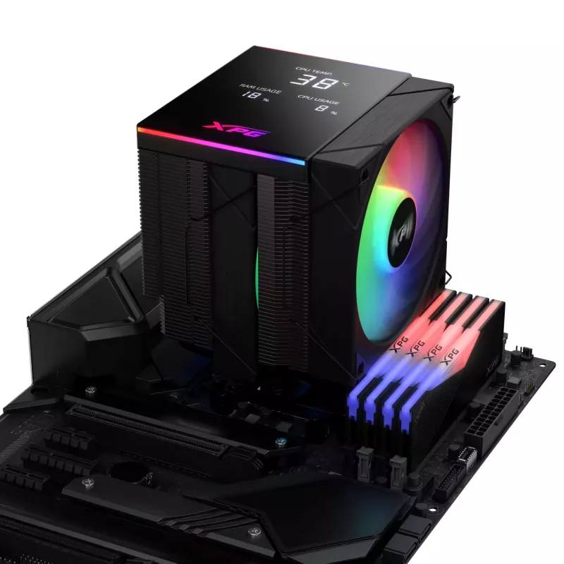 XPG MAESTRO PLUS 62DA dissipatore CPU ad aria, dissipatore ad aria, 12 cm, nero