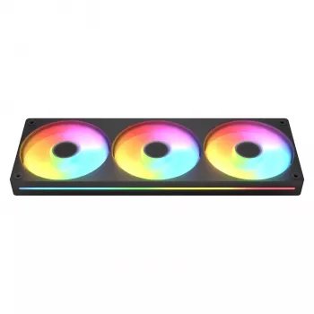 Cougar Unity360-FB Single-Frame 360 ARGB PWM Forward, 120mm×3, 700–2500 RPM, FDB, 5.4 mmH2O, nero
