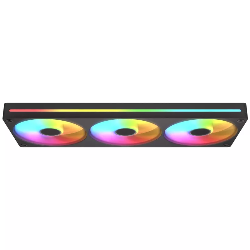 Cougar Unity360-FB Single-Frame 360 ARGB PWM Forward, 120mm×3, 700–2500 RPM, FDB, 5.4 mmH2O, nero