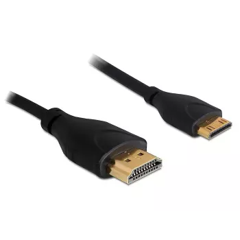 Cavo HDMI Ethernet A -> Mini C M/M 1,00 m sottile DELOCK 83132