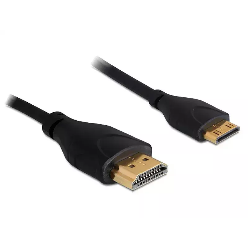 Cavo HDMI Ethernet A -> Mini C M/M 1,00 m sottile DELOCK 83132