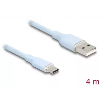 Cavo USB DeLOCK USB 2.0 4 m USB A USB C blu 81224