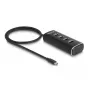 Hub USB DeLOCK 4 porte 10 Gbps Type-C cavo 60 cm con interruttore