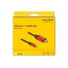 Cavo DeLOCK USB Type-C su HDMI DP Alt Mode 8K 60Hz HDR 2 m rosso