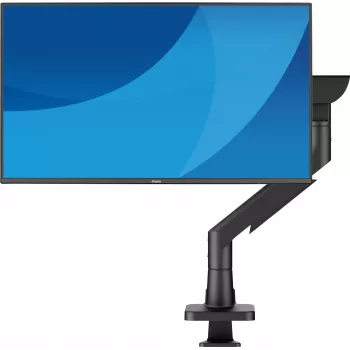 Supporto da tavolo per monitor IIYAMA DS6001C-B1 per schermi da 49 pollici (124,5 cm), morsetto/passaggio da tavolo, VESA 75x75–100x100, regolabile in altezza, inclinabile -60–50°, nero