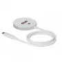 Pad di ricarica wireless club 3d CAC-3026 25W Qi2 pad magnetico, compatibile Qi 2.2 MagSafe, cavo 1 m, bianco