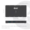 Switch KVM club 3d Dual USB-C a HDMI, 2 porte, 4K UHD 3840x2160, console USB-C, 65W PD, nero