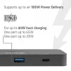 Switch KVM club 3d Dual USB-C a HDMI, 2 porte, 4K UHD 3840x2160, console USB-C, 65W PD, nero