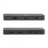 Switch KVM club 3d Dual USB-C a HDMI, 2 porte, 4K UHD 3840x2160, console USB-C, 65W PD, nero
