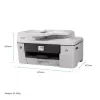 Stampante inkjet multifunzione Brother MFC-J6760DW — A3, 1200 x 4800 DPI, 31 pagine/min., WLAN, Ethernet