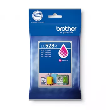 Cartuccia d'inchiostro Brother LC528M originale magenta, confezione singola, resa 5000 pagine