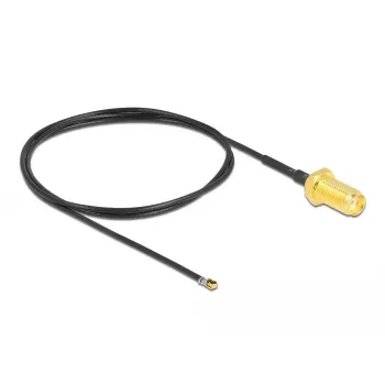 Cavo coassiale DeLOCK 12666 0,5 m SMA MHF 4L LK nero