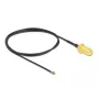 Cavo coassiale DeLOCK 12666 0,5 m SMA MHF 4L LK nero