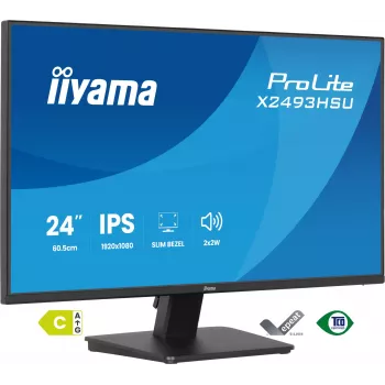 Monitor IIYAMA X2493HSU-B1 24 pollici (60,5 cm) IPS 16:10 HDMI DisplayPort 2×USB