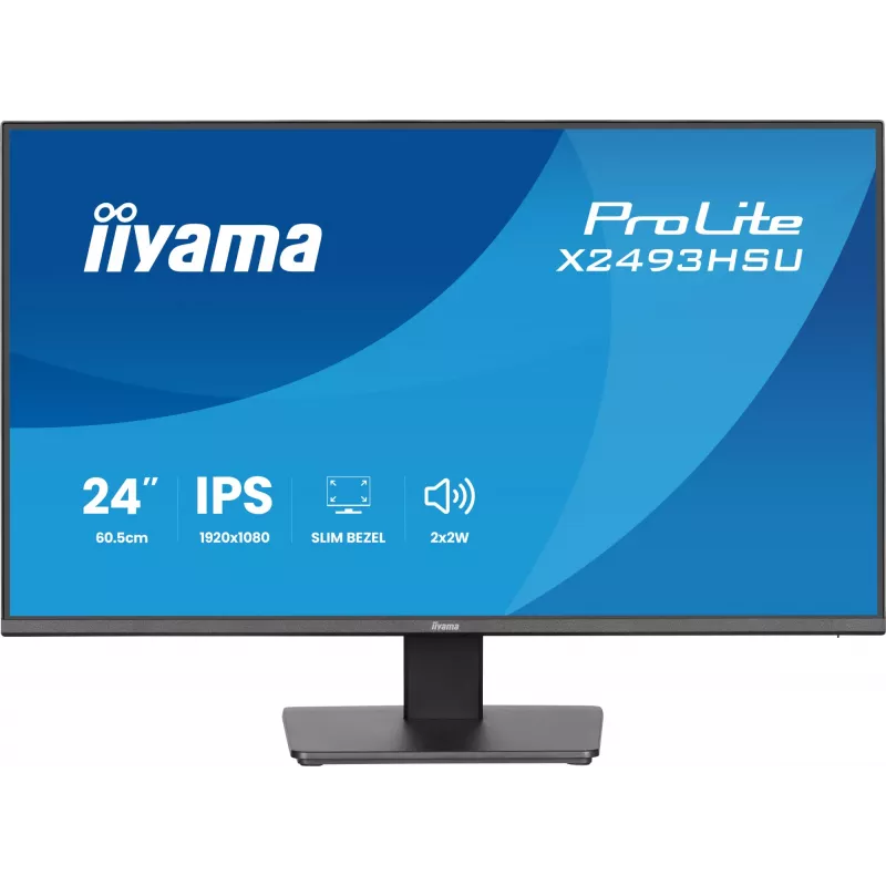 Monitor IIYAMA X2493HSU-B1 24 pollici (60,5 cm) IPS 16:10 HDMI DisplayPort 2×USB