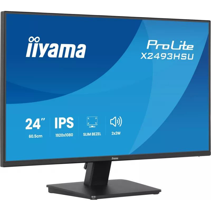 Monitor IIYAMA X2493HSU-B1 24 pollici (60,5 cm) IPS 16:10 HDMI DisplayPort 2×USB