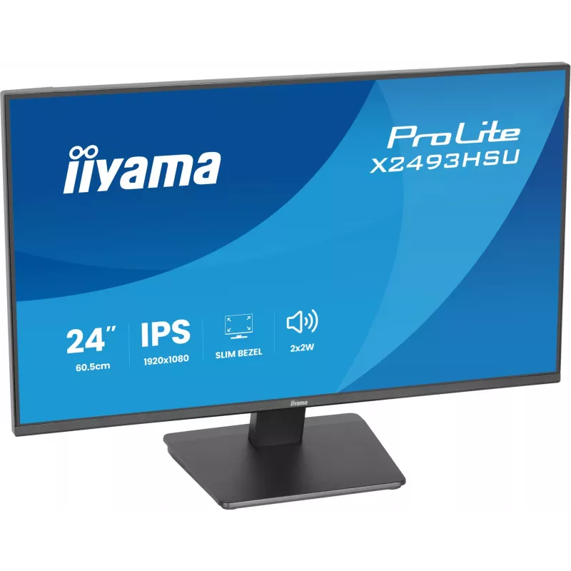 Monitor IIYAMA X2493HSU-B1 24 pollici (60,5 cm) IPS 16:10 HDMI DisplayPort 2×USB