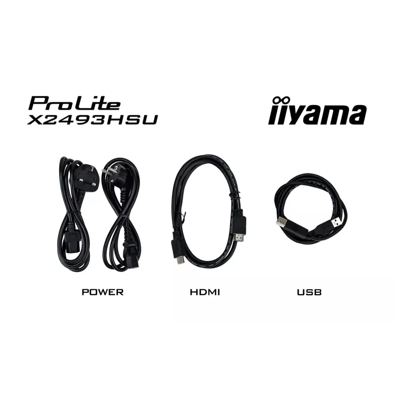 Monitor IIYAMA X2493HSU-B1 24 pollici (60,5 cm) IPS 16:10 HDMI DisplayPort 2×USB