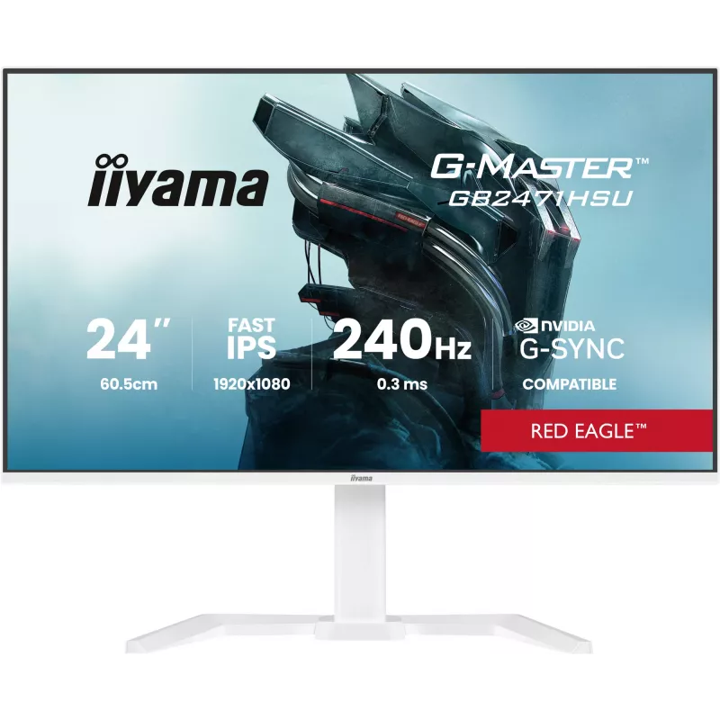Monitor IIYAMA G-Master GB2471HSU-W1 23,8 pollici (60,5 cm) Full HD HDMI/DP/USB bianco