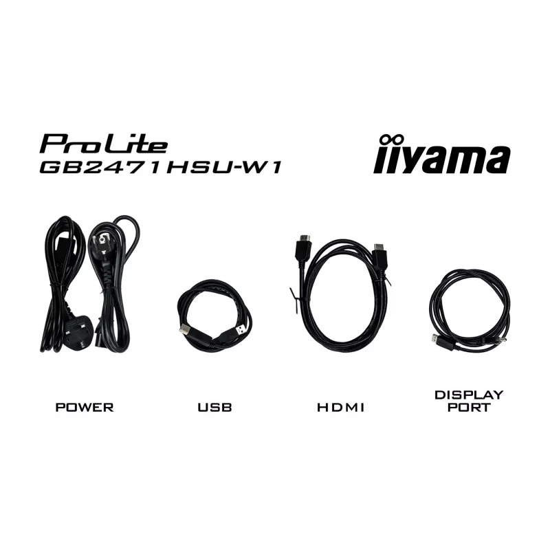 Monitor IIYAMA G-Master GB2471HSU-W1 23,8 pollici (60,5 cm) Full HD HDMI/DP/USB bianco
