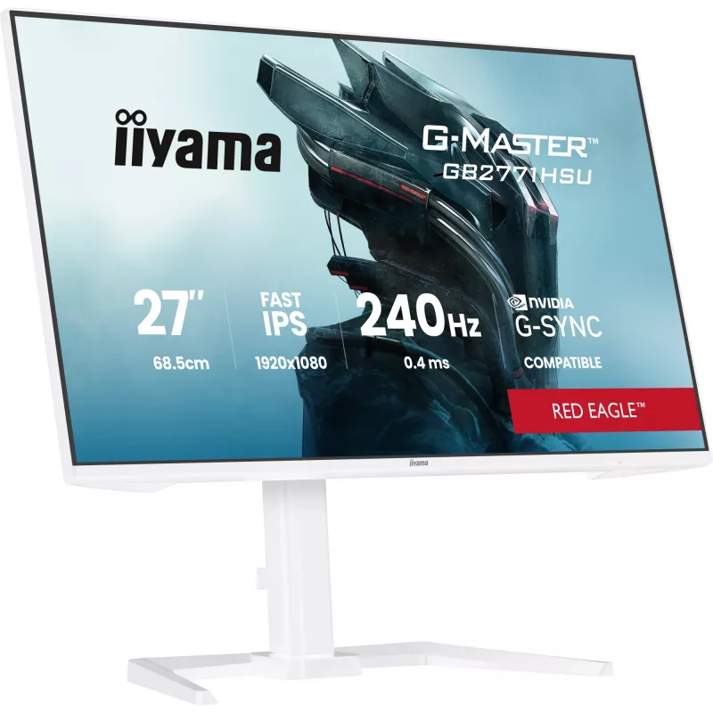 Monitor da gaming IIYAMA GB2771HSU-W1 27 pollici (68,6 cm) Full HD – HDMI, DisplayPort, USB – bianco