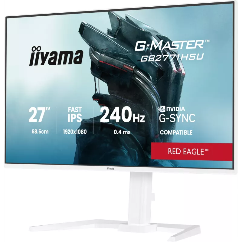 Monitor da gaming IIYAMA GB2771HSU-W1 27 pollici (68,6 cm) Full HD – HDMI, DisplayPort, USB – bianco