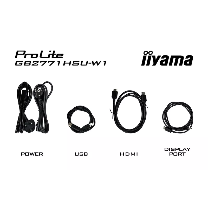 Monitor da gaming IIYAMA GB2771HSU-W1 27 pollici (68,6 cm) Full HD – HDMI, DisplayPort, USB – bianco